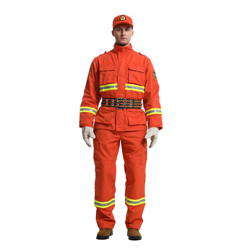 Costum de stingere a incendiilor din bumbac Stil Forest FR 17